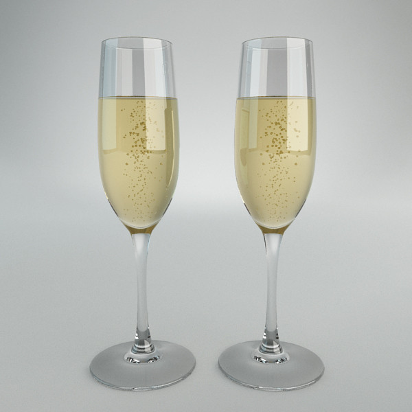 champagne bollinger set 3d max - Champagne Bollinger Set... by happy3D